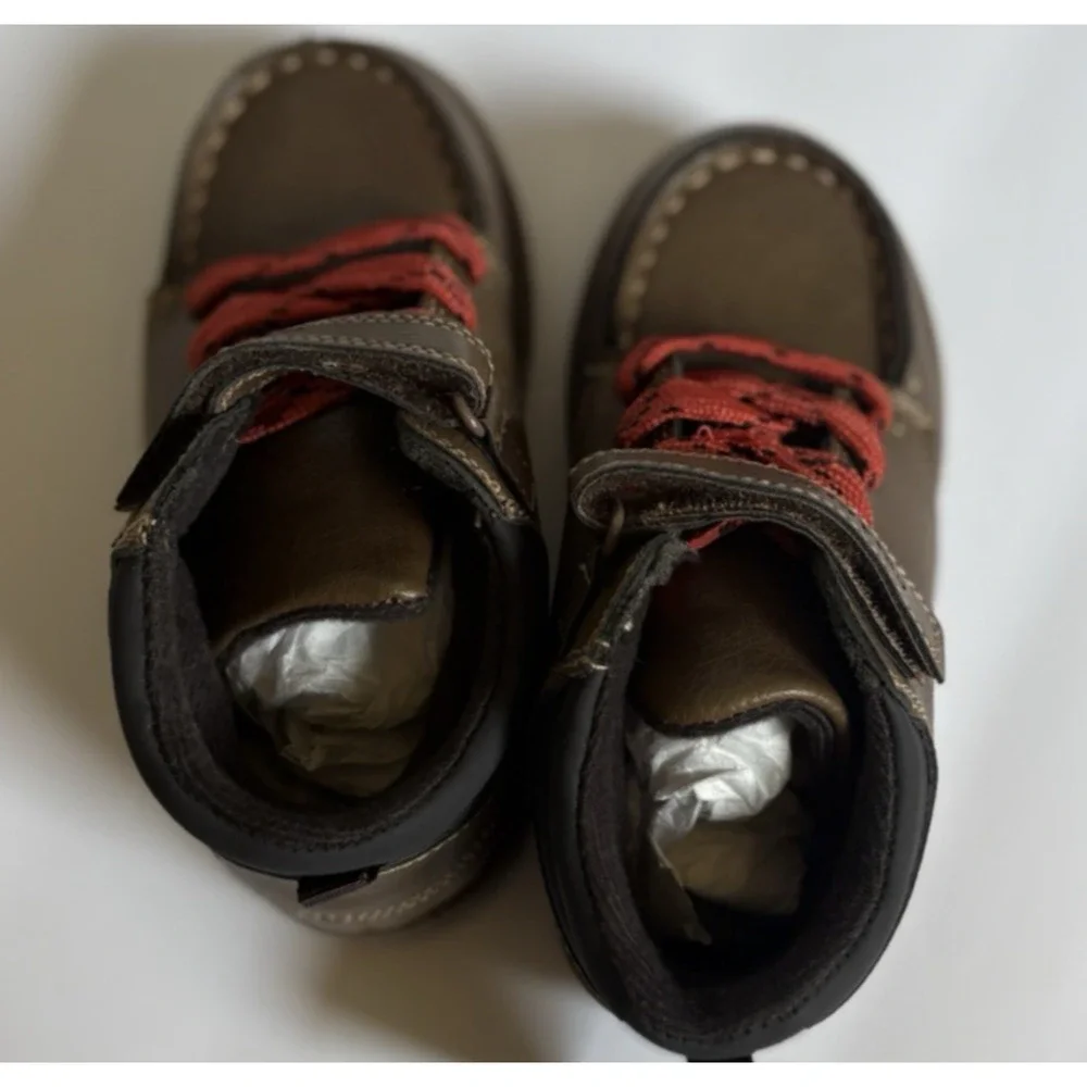 Carter's Norman Toddler Boys Boots Size 10 Brown Fashion Streetwear - NIB